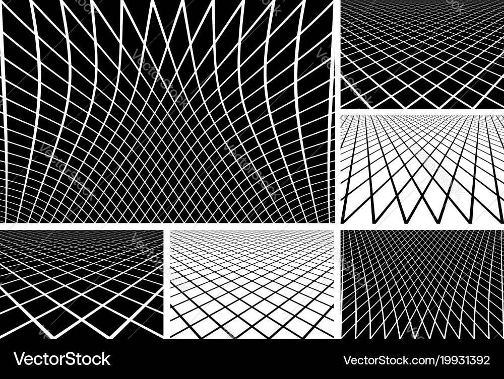 Lines patterns vector image