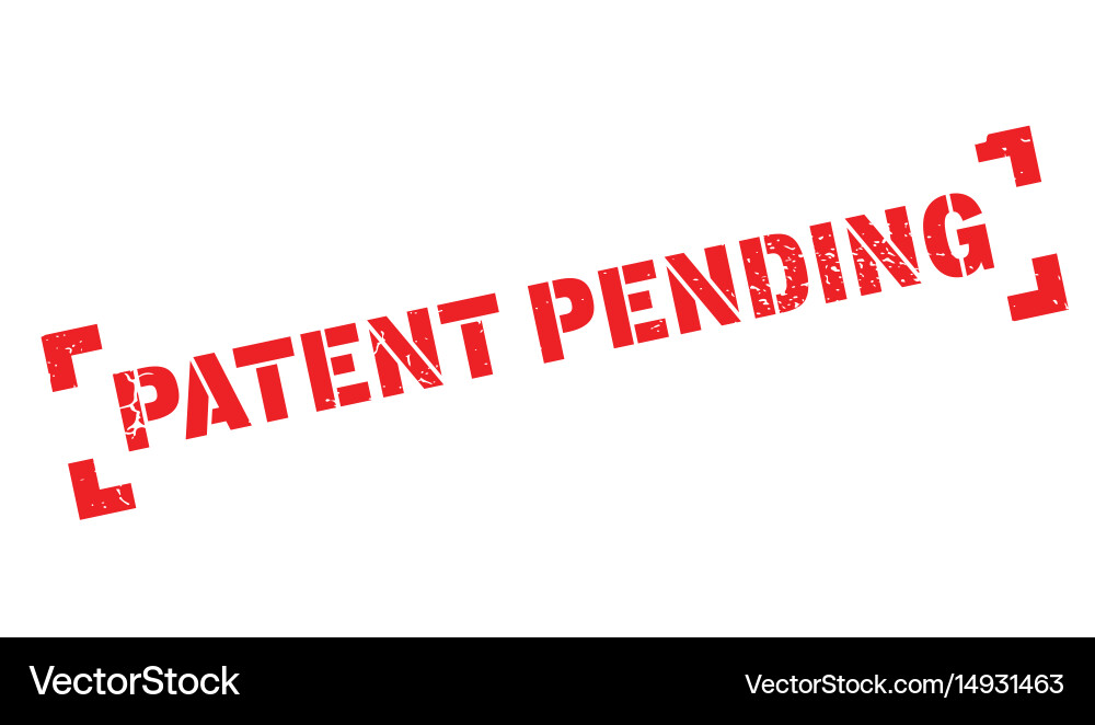 Patent pending rubber stamp vector image