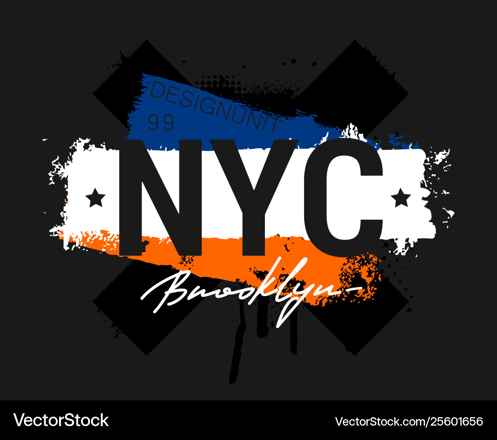 T-shirt - new york city apparel abstract design vector image