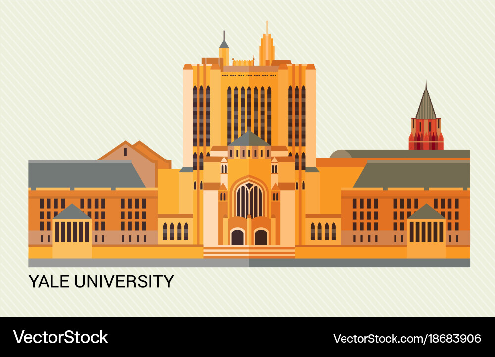 Yale university vector image