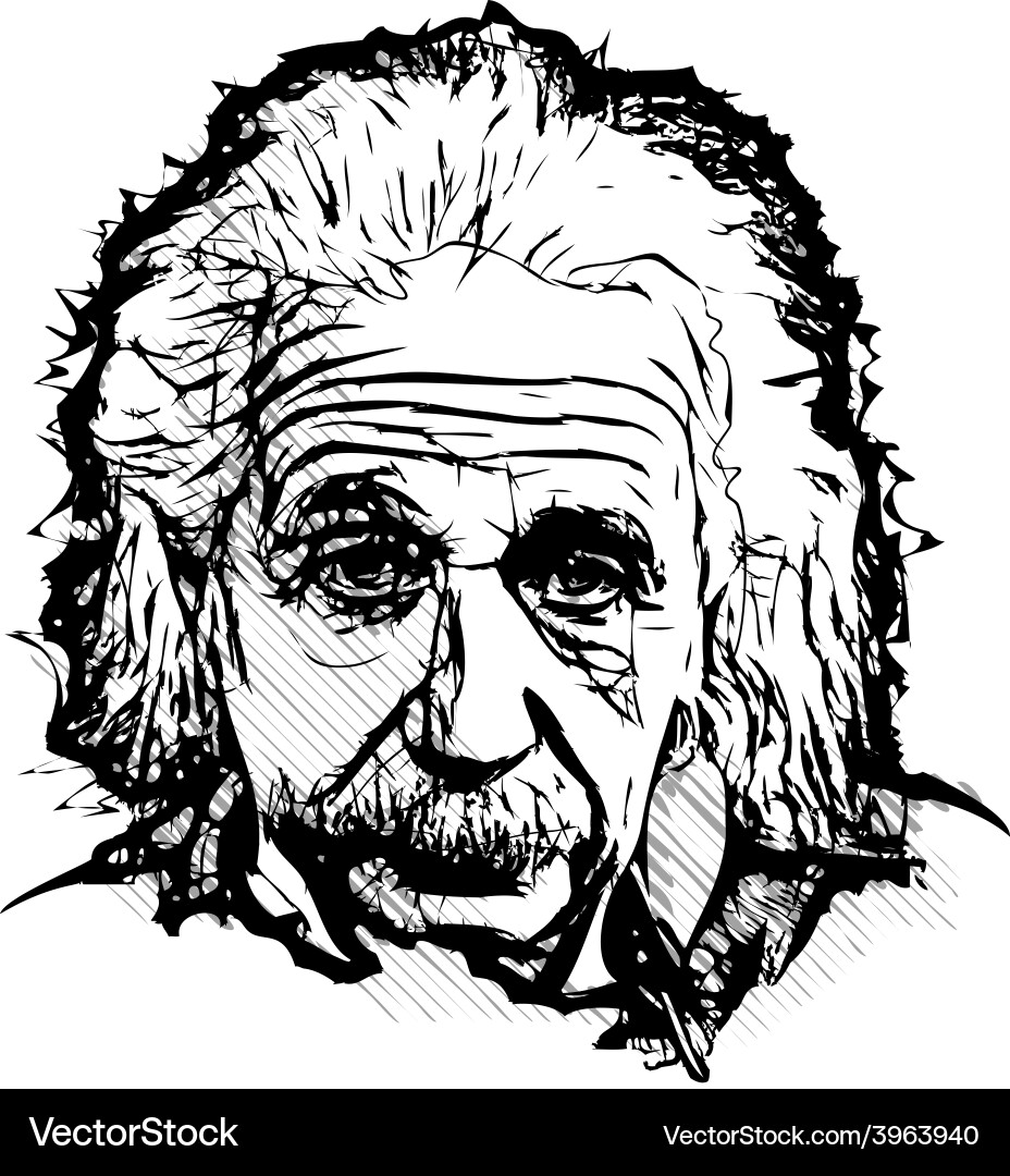 Albert einstein vector image