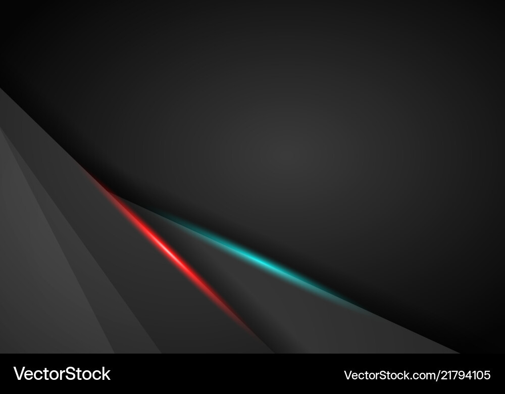 Abstract background metallic red and blue light vector image