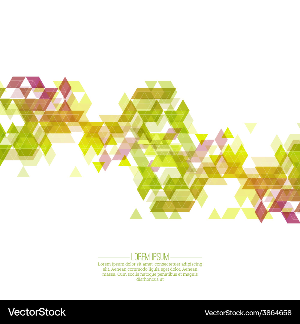 Creative abstract triangle pattern vector image