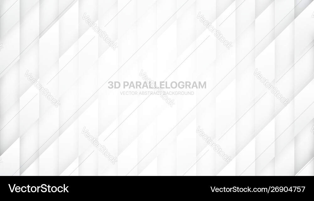 3d parallelogram structure conceptual abstract vector image