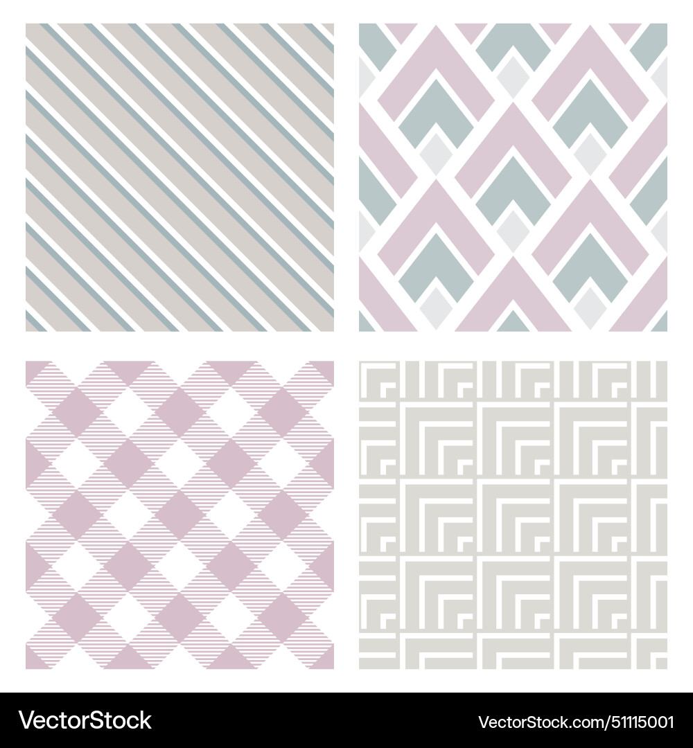 Geometric pattern seamless tile pastel cut file vector image