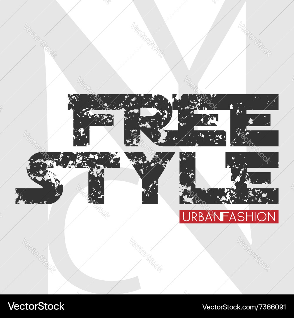 Nyc free style design vector image