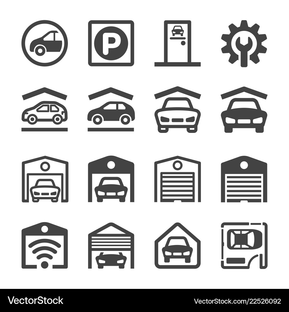 Garage icon vector image