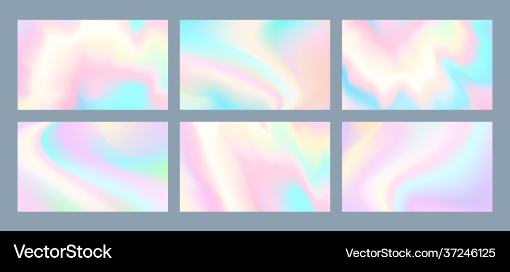 Neon holographic background vector image