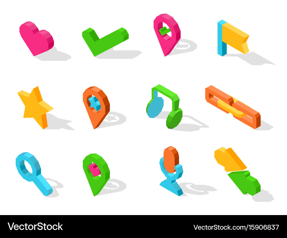 Minimalistic icons for social media isolated vector image