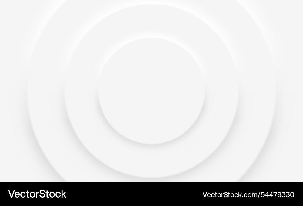 Abstract circular modern background design white vector image