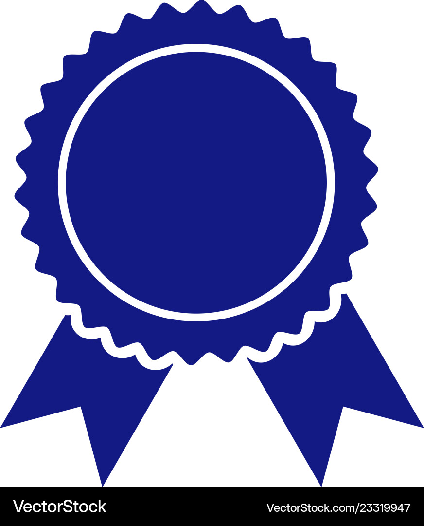 Certificate seal icon vector image