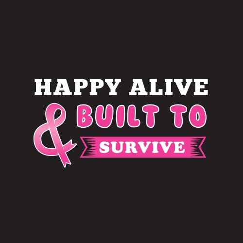 Breast cancer quote and saying good for print vector image