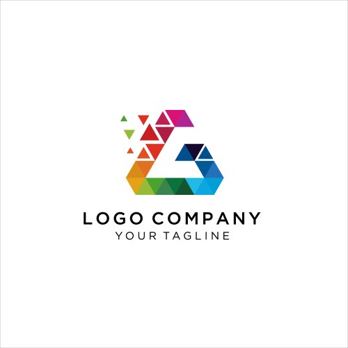 Business corporate letter g logo design vector image