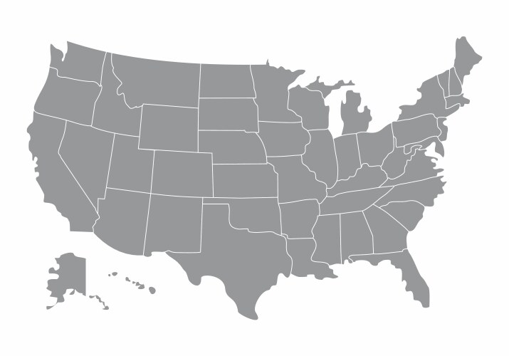 Usa map vector image