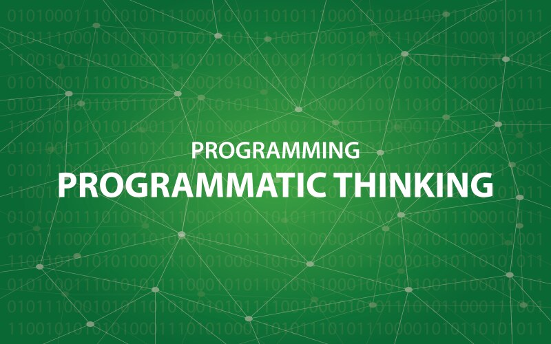 Programming programmatic thinking concept vector image