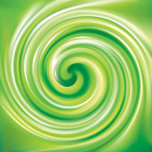 Spiral liquid surface light green color vector image