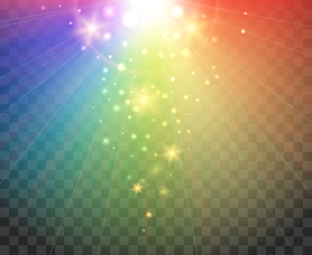 Gradient spectrum rainbow lights vector image