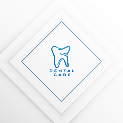 Dental tooth surgeon logo medical enamel template vector image