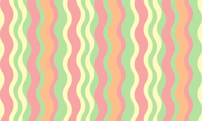 Vertical striped design with flowing curves vector image