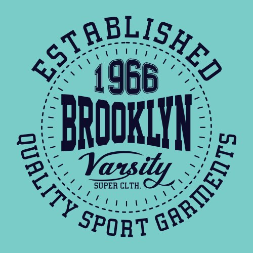 brooklyn varsity vector image