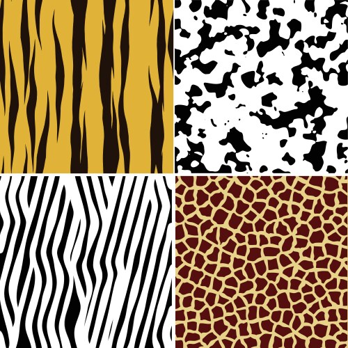 Animal skins vector image