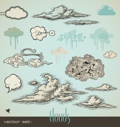 Clouds vector image