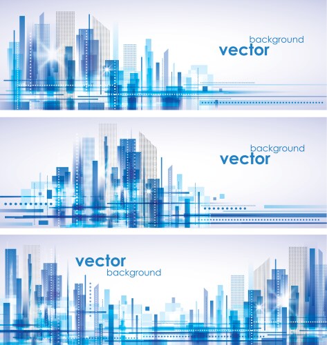 City landscape vector image