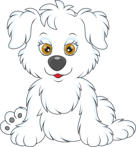 Puppy vector image