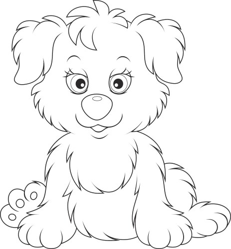 Puppy vector image