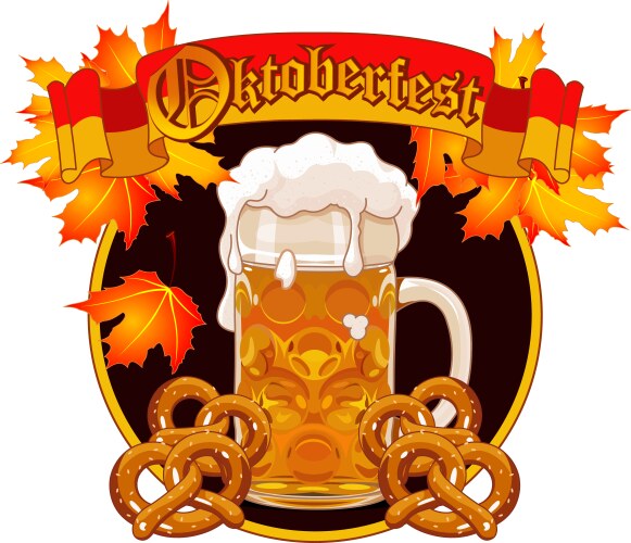 Oktoberfest celebration design vector image