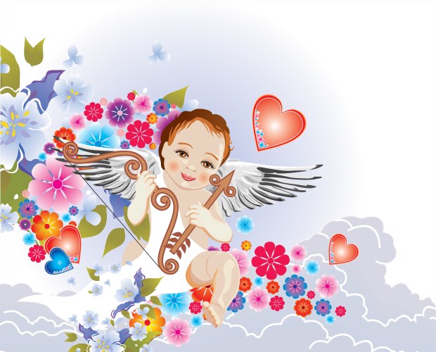 Cupid vector image