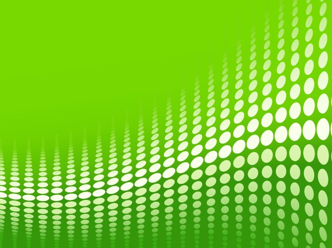 Green halftone background vector image