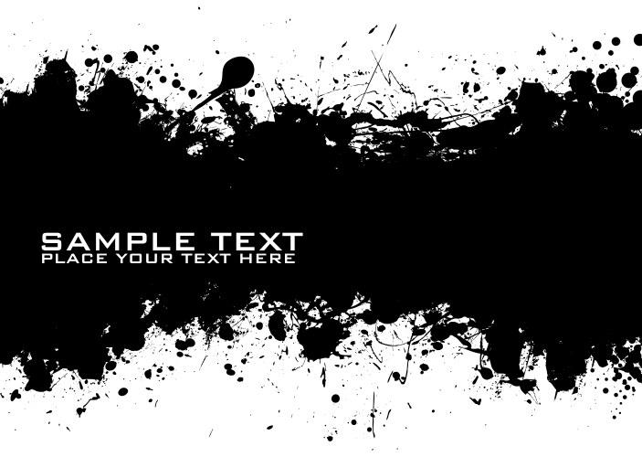 Text ink vector image