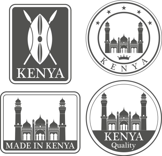 Kenya vector image