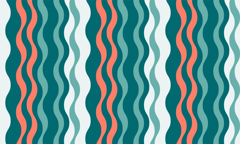 Vertical striped design with flowing curves vector image