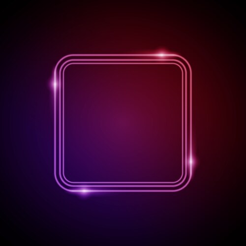 glow frame vector image