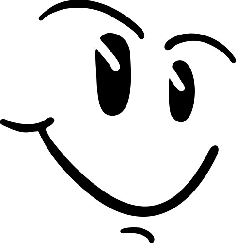 Smile face vector image