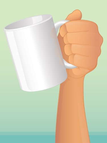 Coffee mug vector image