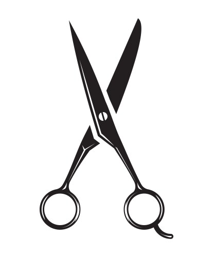 Barber scissors vector image