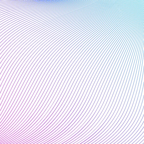 Gentle curves of pastel lines flowing across vector image