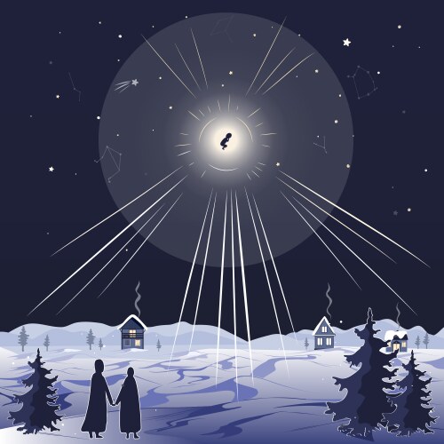 Mystery of jesus christ birth vector image