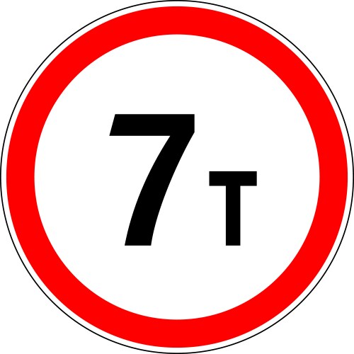 traffic-road sign vector image