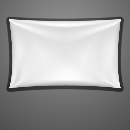 White textile banner vector image