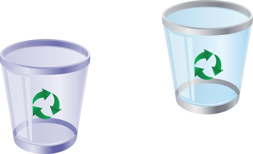 Recycle bin vector image