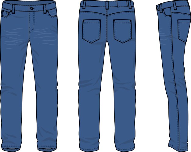 Mens jeans vector image