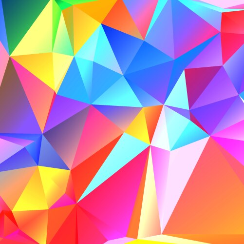 Colorful geometric pattern mosaic background vector image