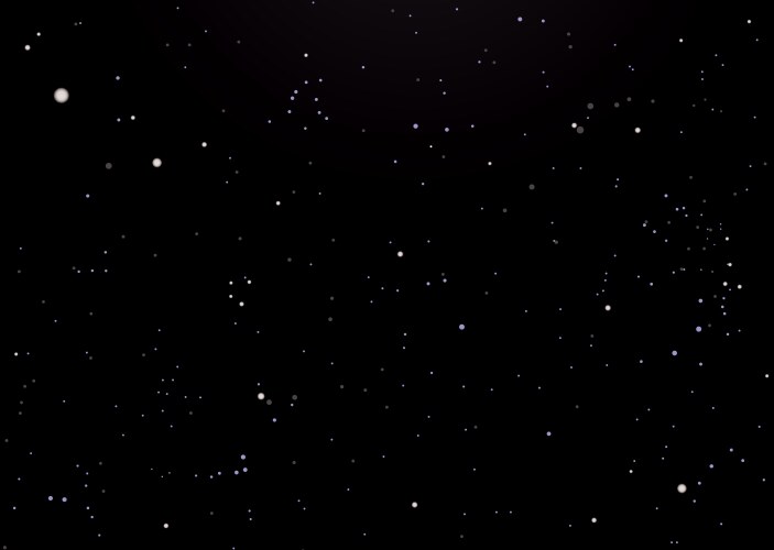 Night sky dark with stars vector image