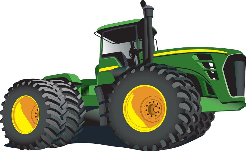 Tractor vector image