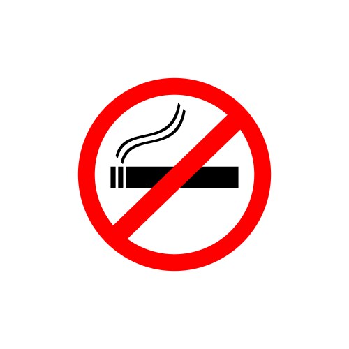 No smoking sign vector image