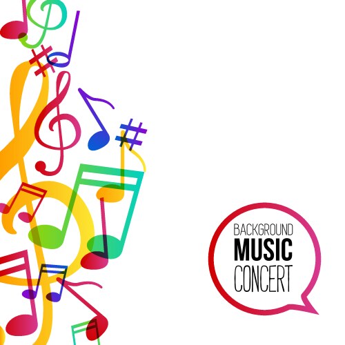 Music background musical vector image